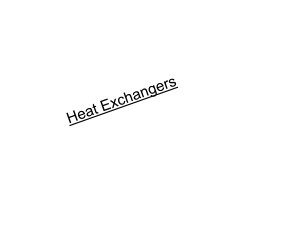 Classification Of Heat Exchangers