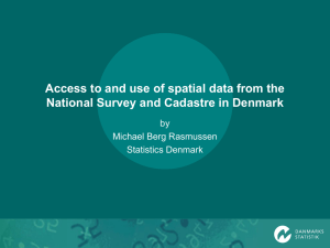Spatial data from the National Survey and Cadastre