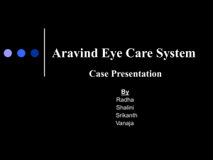 Case Study - Aravind Eye