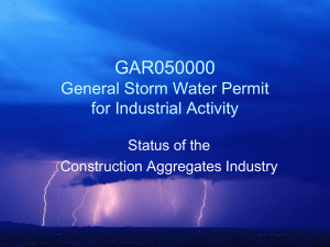 IGP Storm Water Status