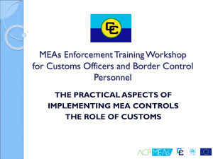 The practical aspects of implementing MEA controls