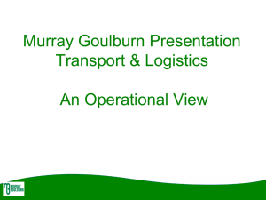 Murray Goulburn Transport and Logistics