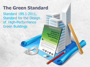 What is Standard 189.1?