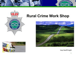 Workshop 1_Rural Crime_Council Summit Work Shop