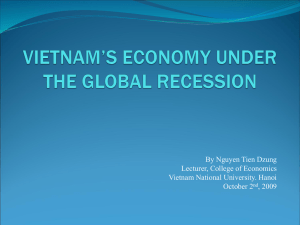 Global Recession and Vietnam`s Economy