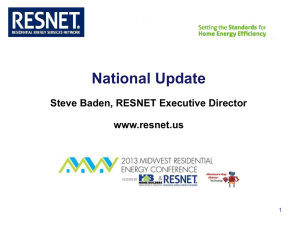 The RESNET HERS Index - Midwest Residential Energy Conference