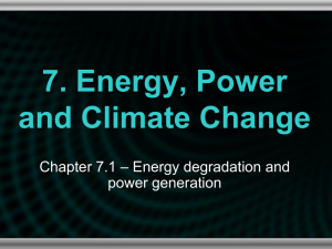 7. Energy, Power and Climate Change