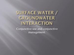 Surface Water - Groundwater Interaction 9.8 MB - AGW-Net