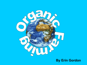 By Erin Gordon Organic Farming