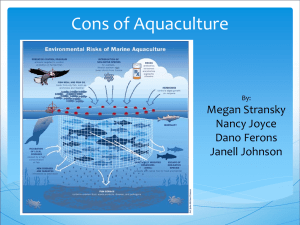 Cons of Aquaculture - University of San Diego