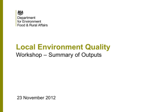 the 2012 report from defra