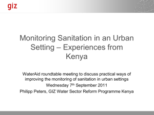 Monitoring in an Urban Setting – Strengths and Weaknesses