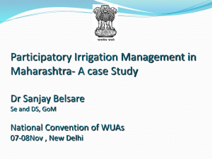 water users associations in maharashtra, india -