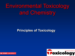 General Principles of Toxicology