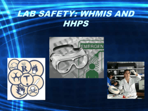 WHMIS and HHPS powerpoint