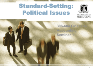 Standard-Setting: Political Issues 306