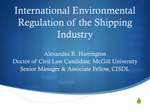 International Environmental Regulation of the Shipping Industry