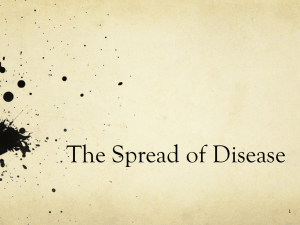 Spatial Diffusion of Disease