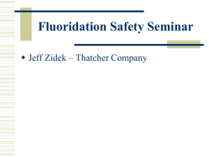 Jeff Zidek Fluoridation Safety Seminar - Ims