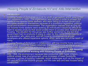 Housing People of Zimbabwe HIV and Aids Intervention