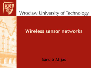 Wireless sensor networks