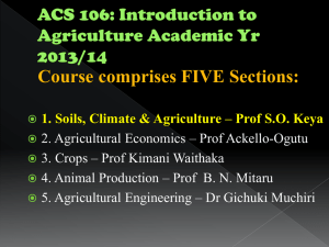 Lecture 1-3 - Land Resource Management & Agricultural Technology
