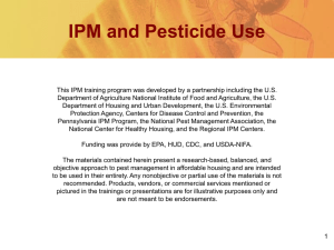 IPM & Pesticide Use