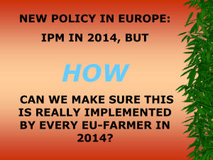 IPM in 2014, but how can we make sure this is really