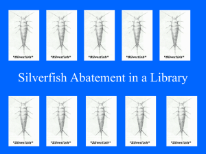 Silverfish Abatement in Meyer - California Preservation Program