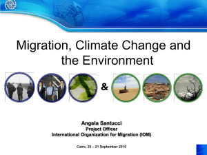 Angela Santucci - International Organization for Migration