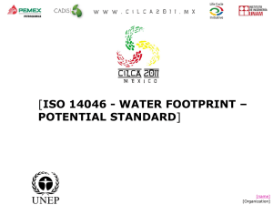 iso 14046 - water footprint