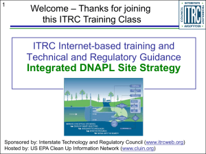 ITRC Internet-based training and Technical and - CLU-IN