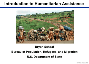 What is Humanitarian Assistance? - Center for International Studies