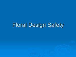 Day 1 Floral Design Safety