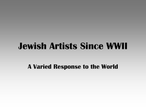 Jewish Artists Since WWII