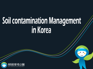 Soil Contamination Management in Korea