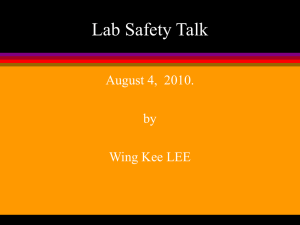 Lab Safety Talk