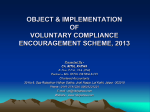 vces 2013 – problems in implementation