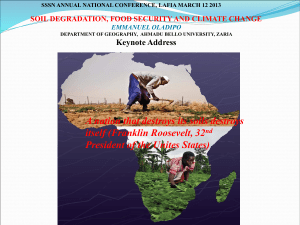 oladipo presentation soil degradation, food security and cc