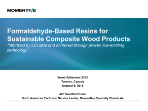 Sustainable Formaldehyde-Based Resins for Composite Wood