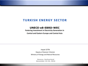 turkish energy sector, now, up to and beyond 2010