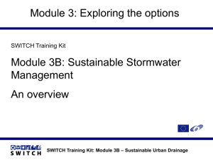 SWITCH Training Kit: Module 3B – Sustainable Urban Drainage