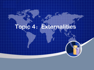 Topic 4：Externalities