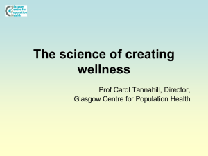 The science of creating wellness
