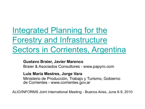 Integrated Planning for the Forestry and Infrastructure