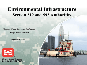 Design & Construction of water-related environmental infrastructure