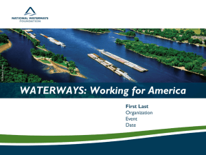 to accompany “Waterways: Working for America”
