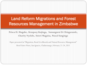 Land Reform Migrations and Forest Resources Management