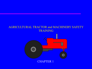 AGRICULTURAL TRACTOR and MACHINERY SAFETY TRAINING