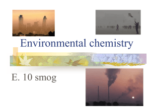 environmental chemistry HL smog